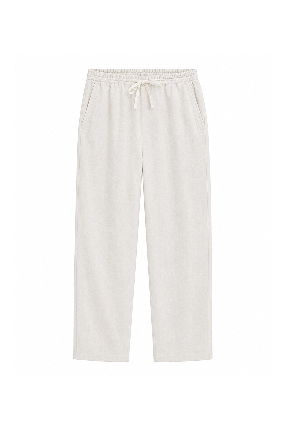 Antioch Men's Linen-Blend Waistband-Elasticated Pants