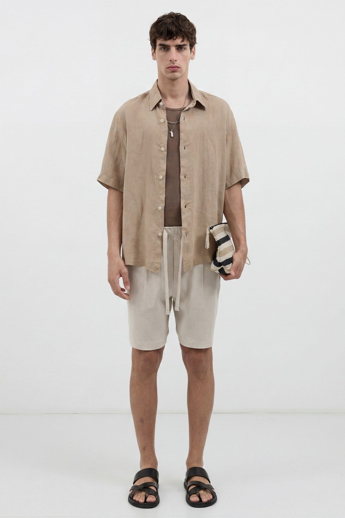 Antioch Linen-Blend Bermuda Shorts for Men