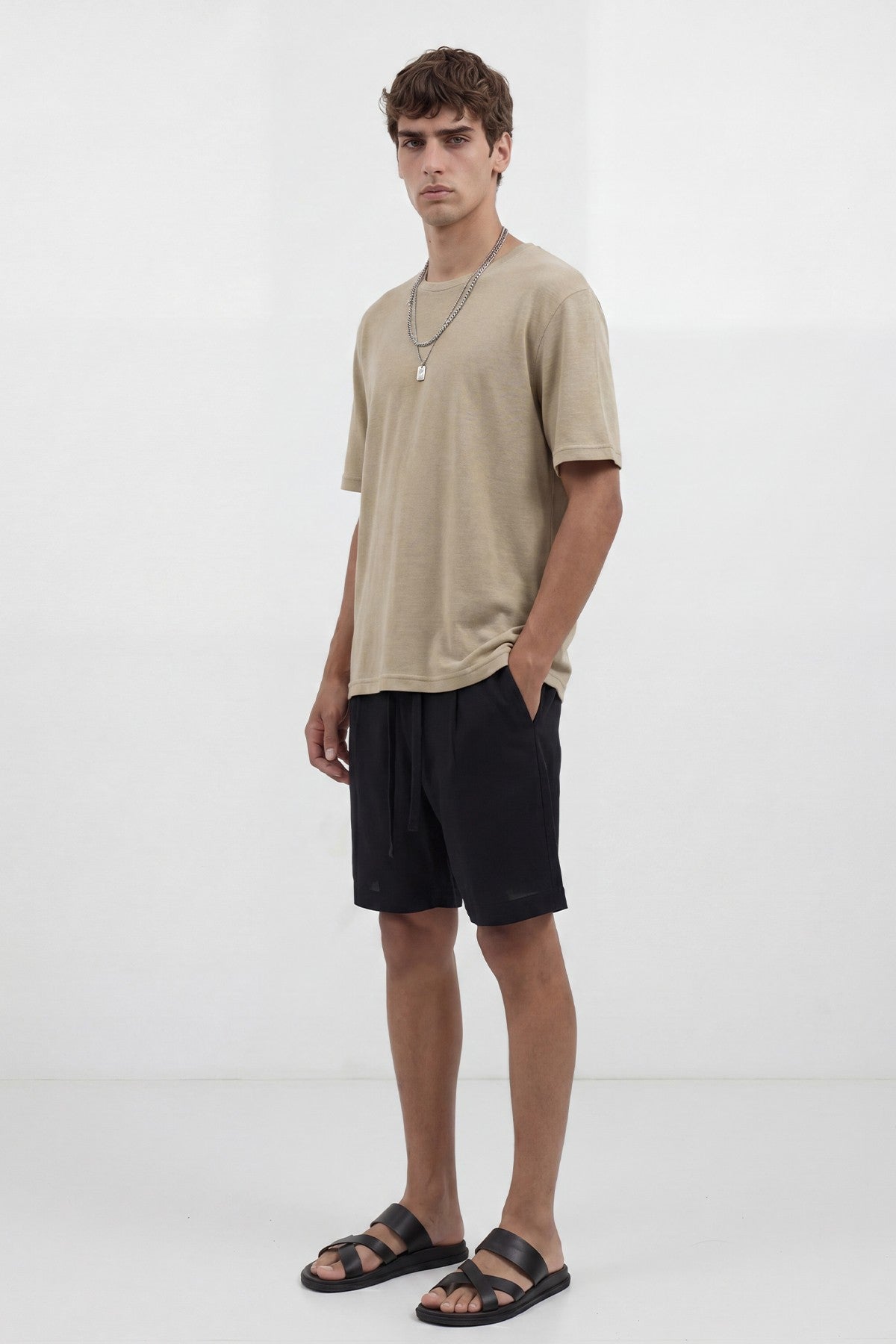 Antioch Linen-Blend Bermuda Shorts for Men