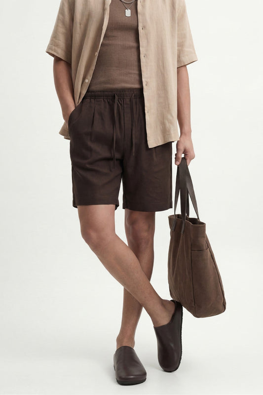 Antioch Linen-Blend Bermuda Shorts for Men