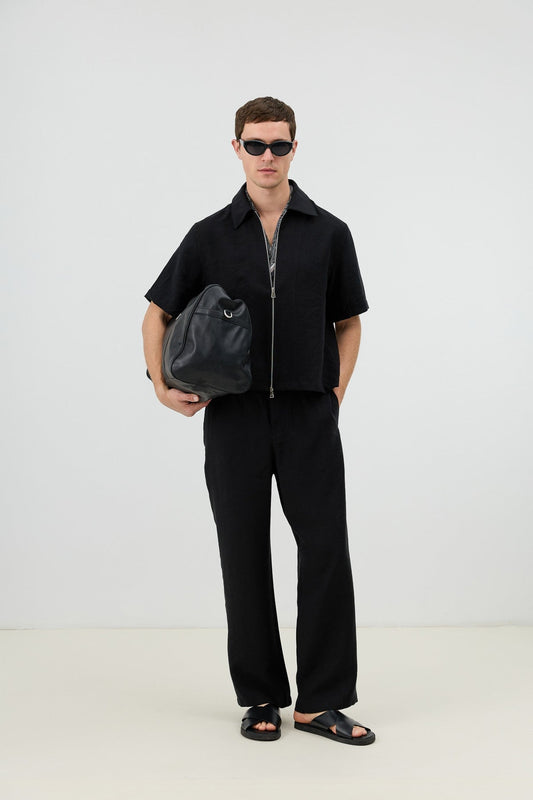 Men's Relaxed-Fit Pants with Modal Blend