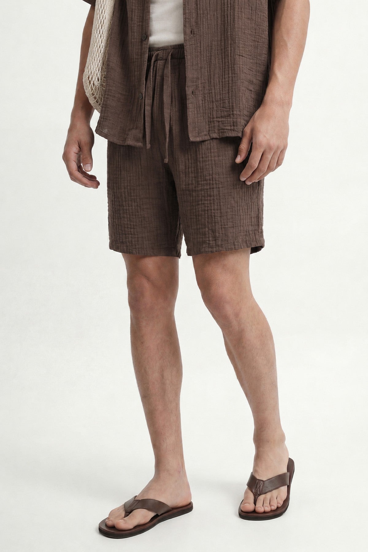 Men's Shorts with a Wrinkled Look