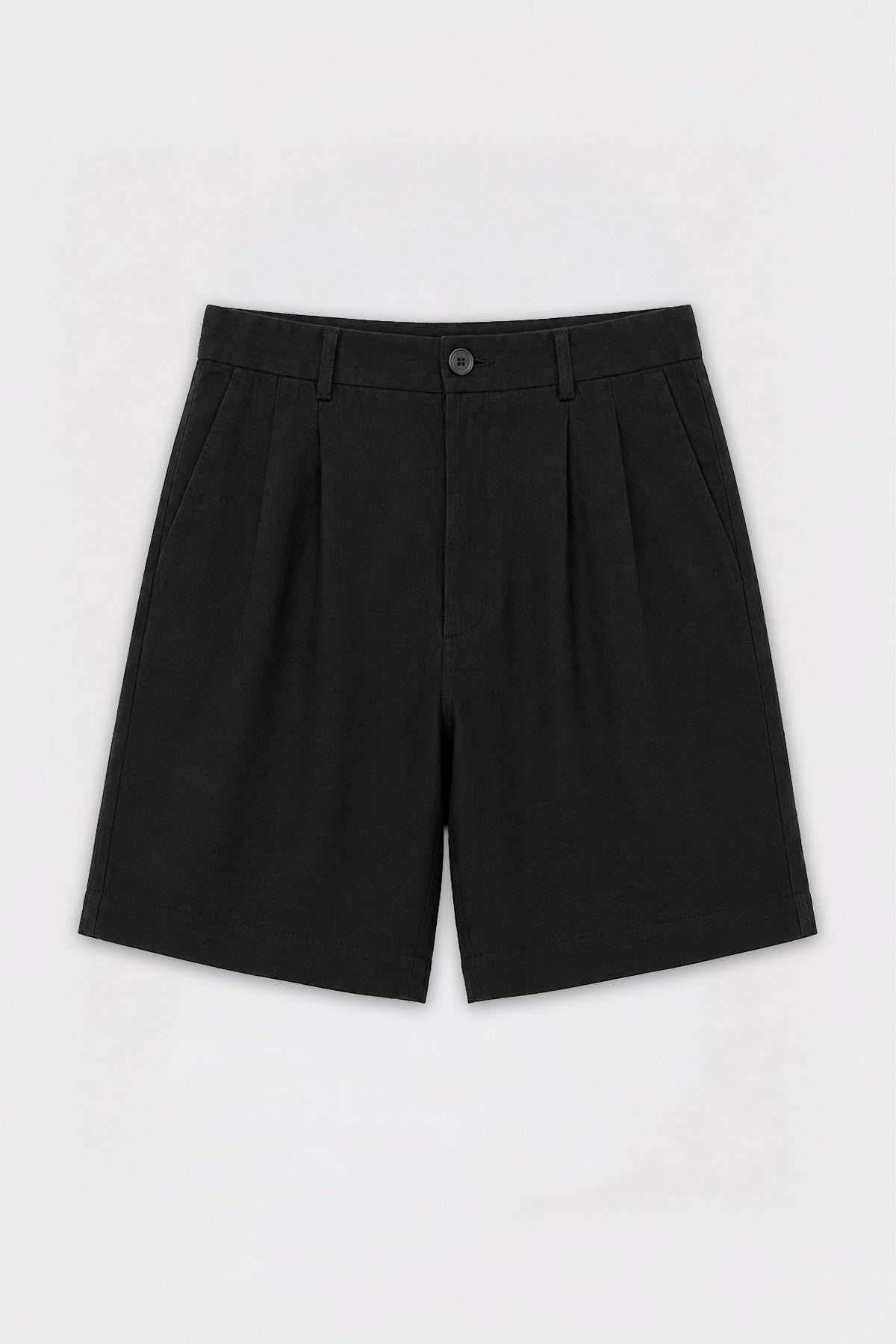 Men's Pleated Shorts with Lyocell Blend