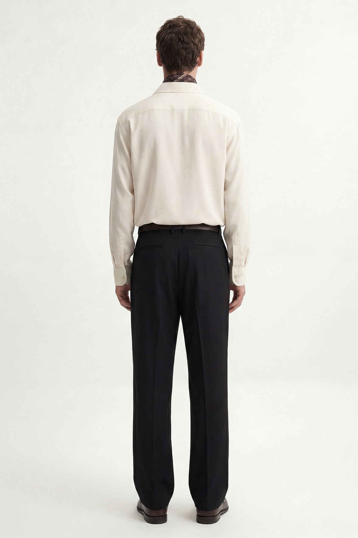 Pleated Relaxed-Fit Men's Pants