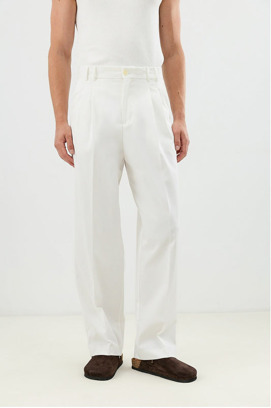Pleated Relaxed-Fit Men's Pants