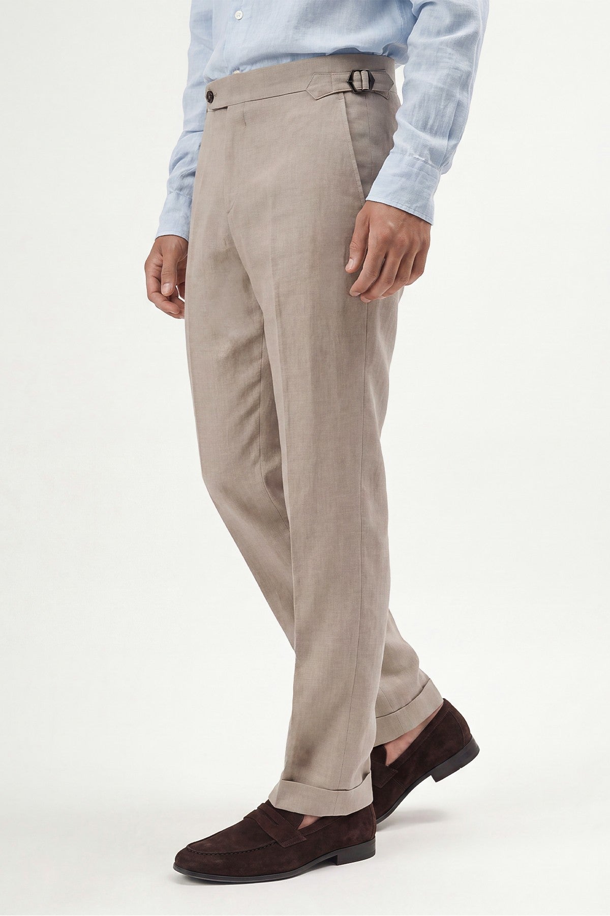 100% Linen Pants with Bow Detail