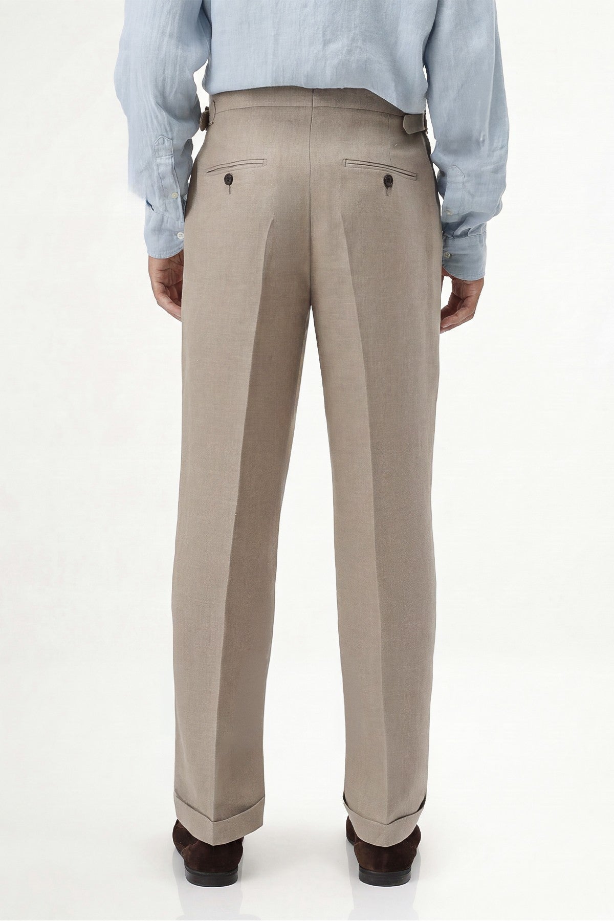 100% Linen Pants with Bow Detail