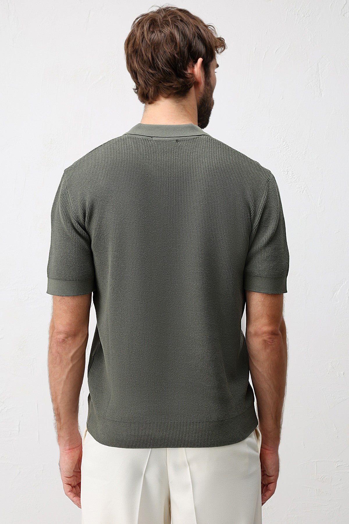 Antioch Comfort Slim Men's Zipper-Front Knit T-Shirt