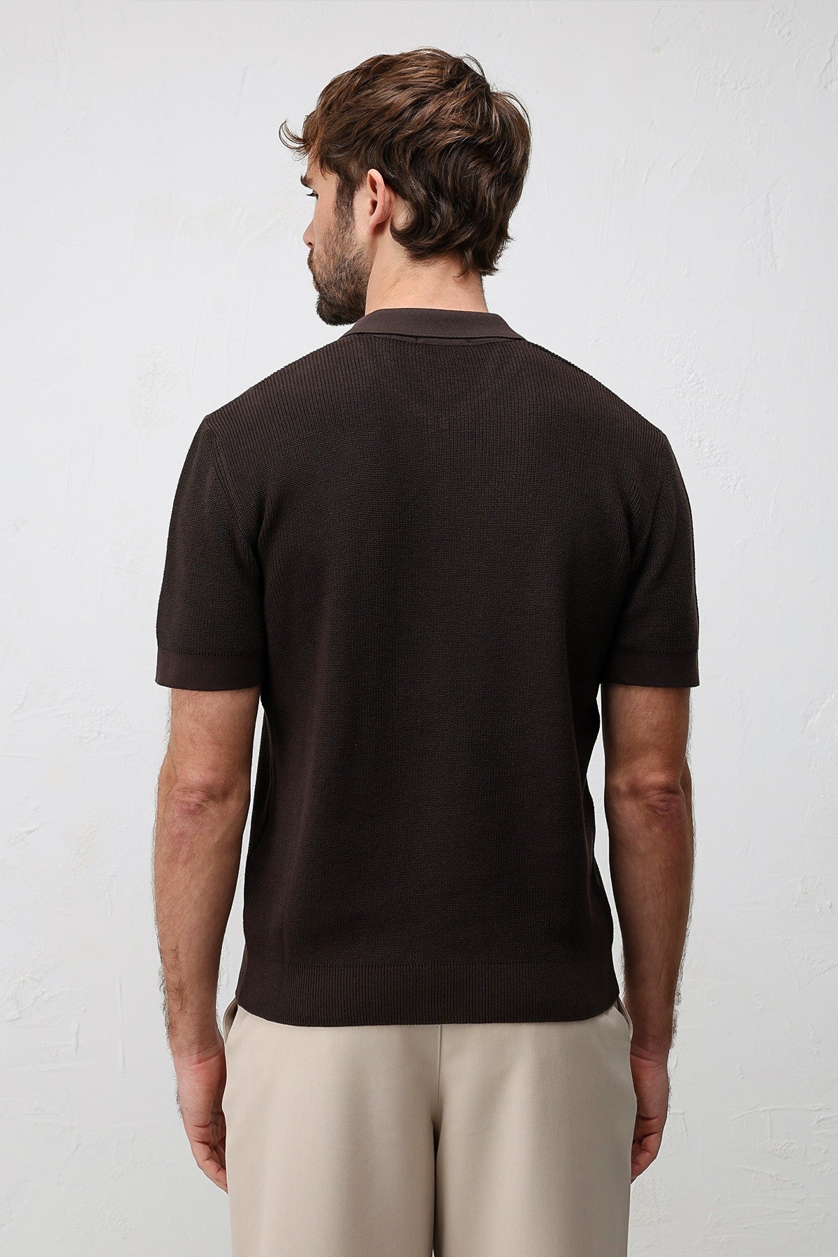 Antioch Comfort Slim Men's Zipper-Front Knit T-Shirt