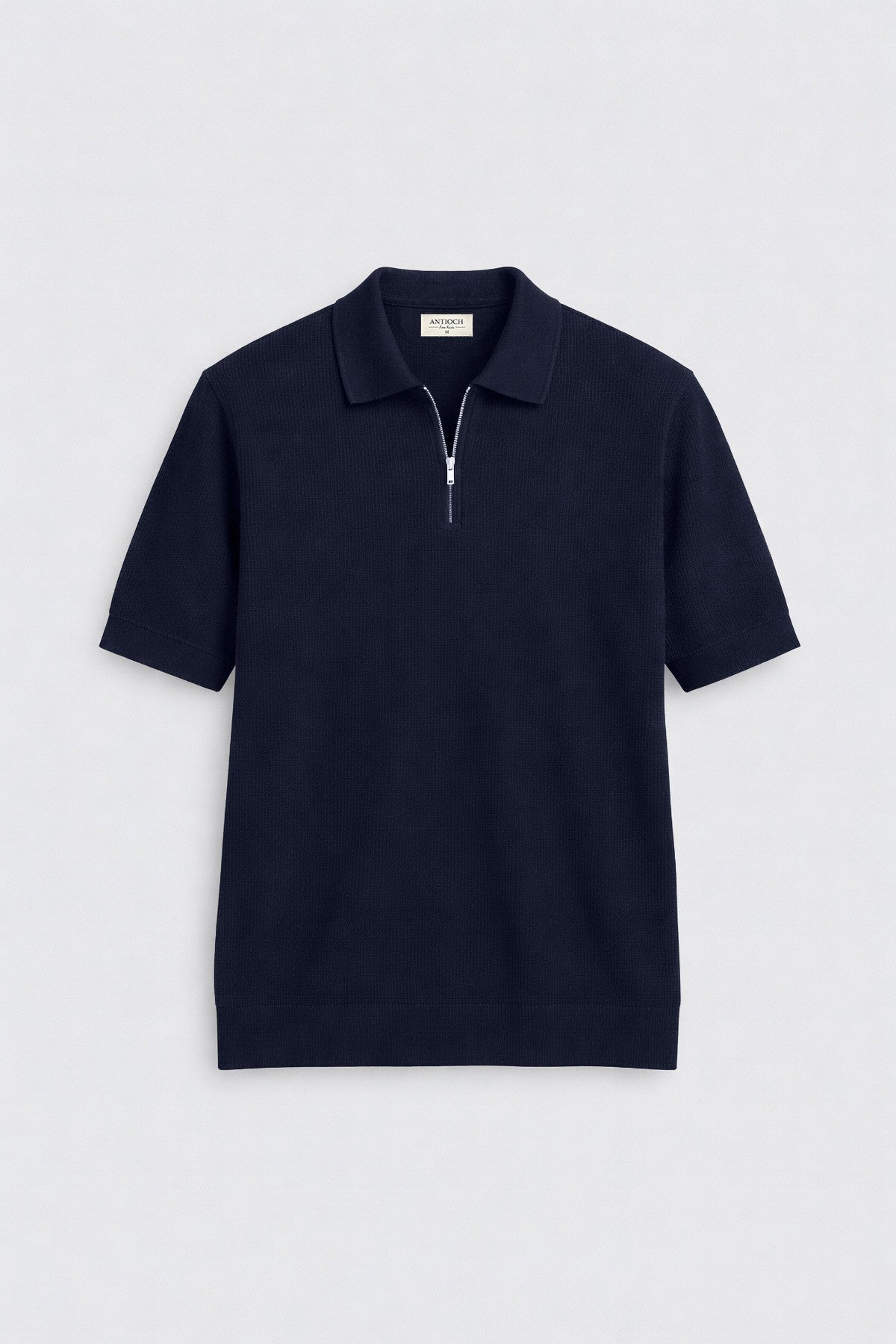 Antioch Comfort Slim Men's Zipper-Front Knit T-Shirt