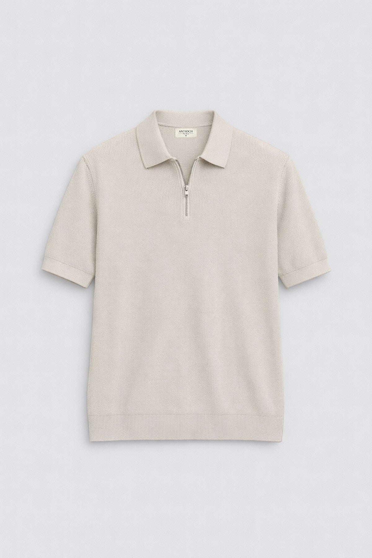 Antioch Comfort Slim Men's Zipper-Front Knit T-Shirt