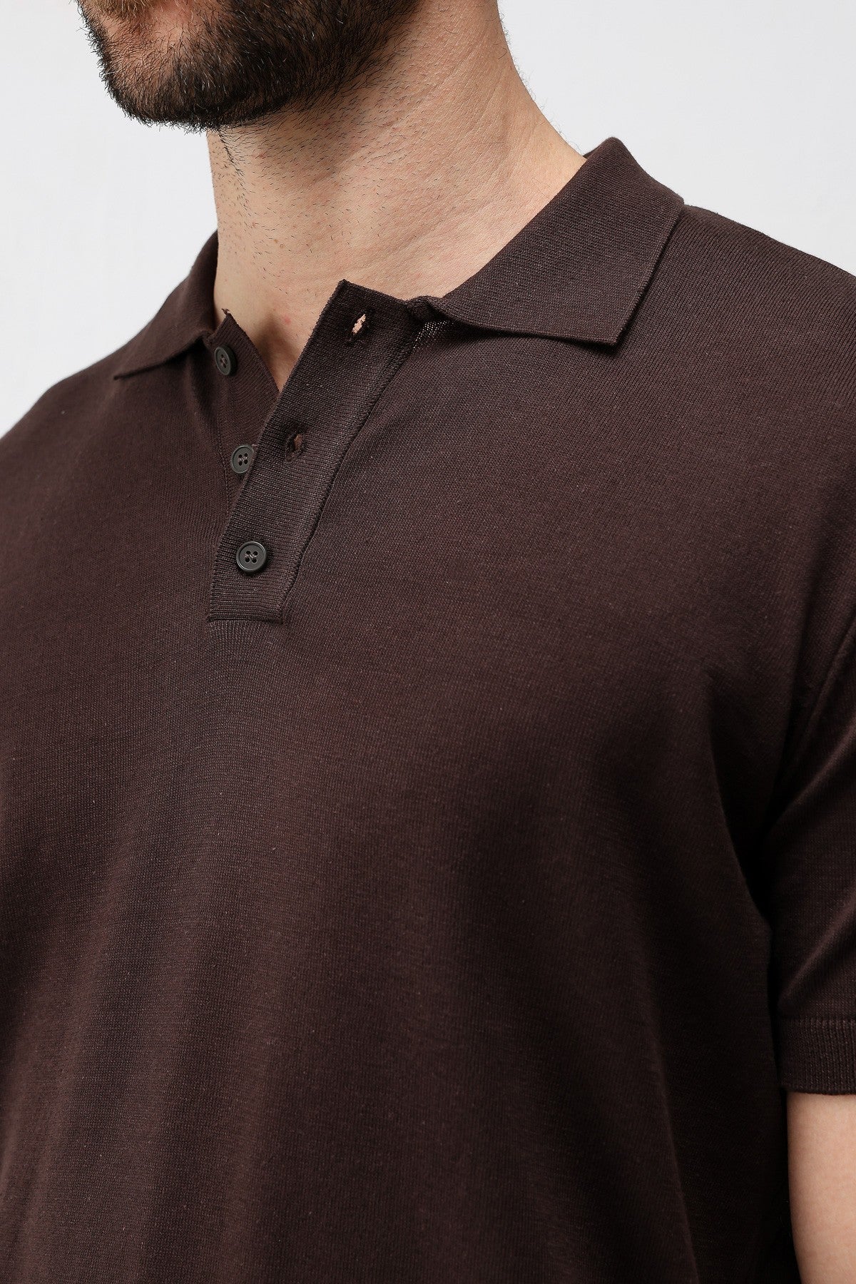 Antioch Comfort Slim Polo-Neck Men's Knit T-Shirt