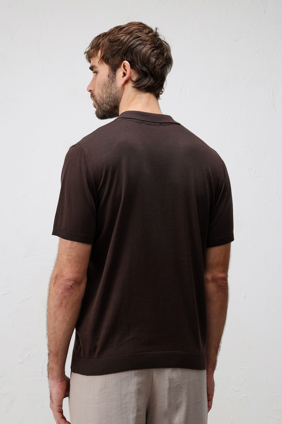Antioch Comfort Slim Polo-Neck Men's Knit T-Shirt