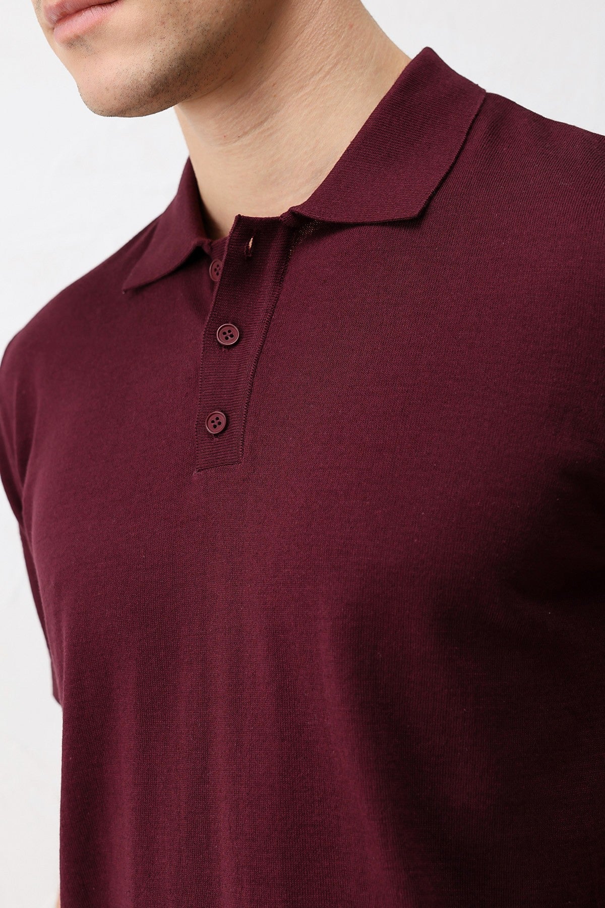 Antioch Comfort Slim Polo-Neck Men's Knit T-Shirt
