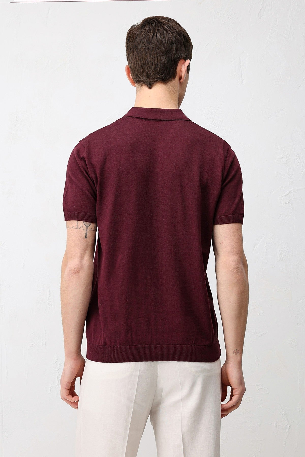 Antioch Comfort Slim Polo-Neck Men's Knit T-Shirt