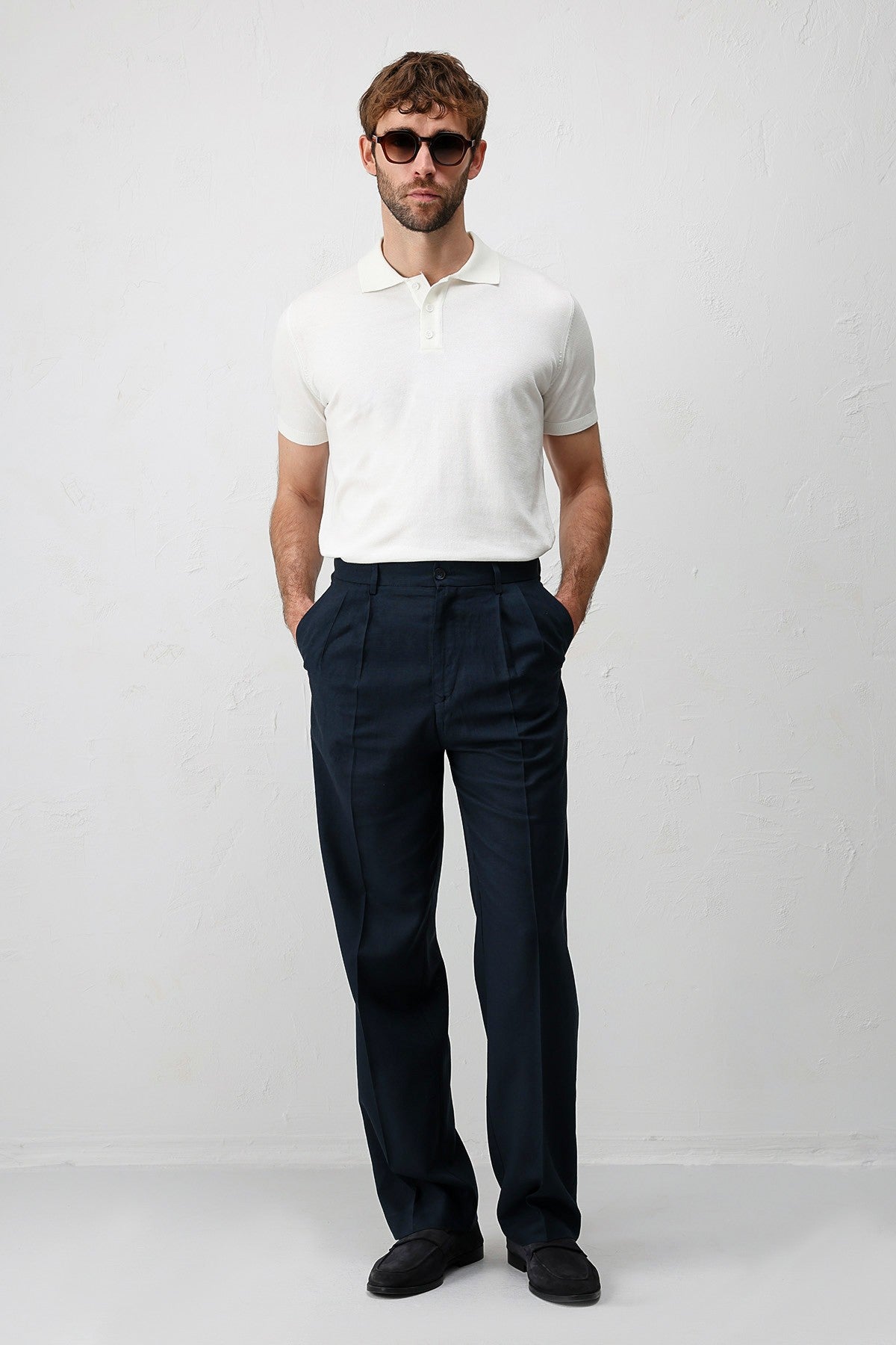 Antioch Comfort Slim Polo-Neck Men's Knit T-Shirt