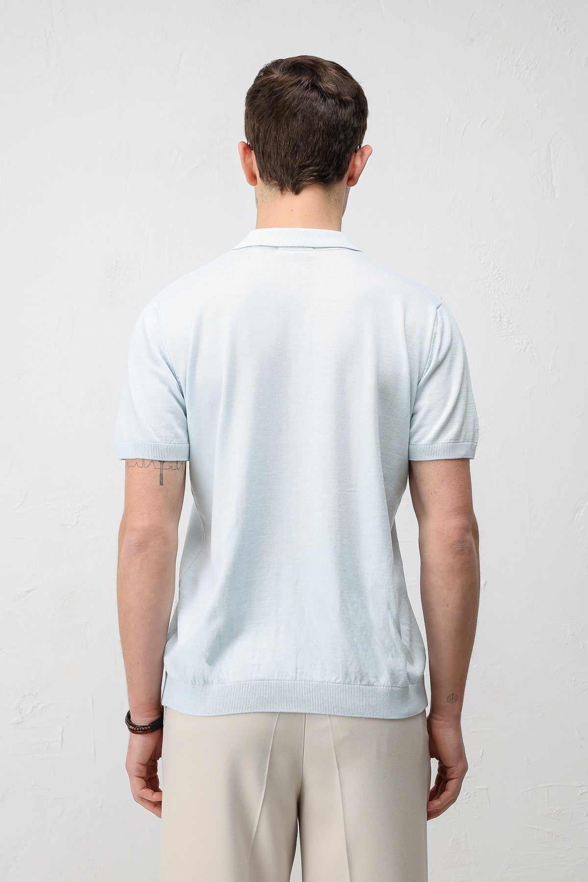 Antioch Comfort Slim Polo-Neck Men's Knit T-Shirt