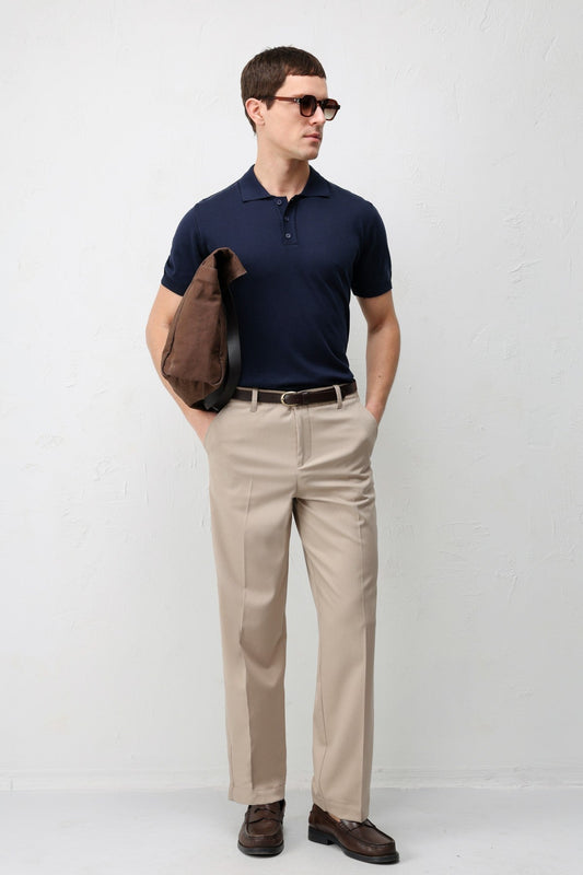 Antioch Comfort Slim Polo-Neck Men's Knit T-Shirt
