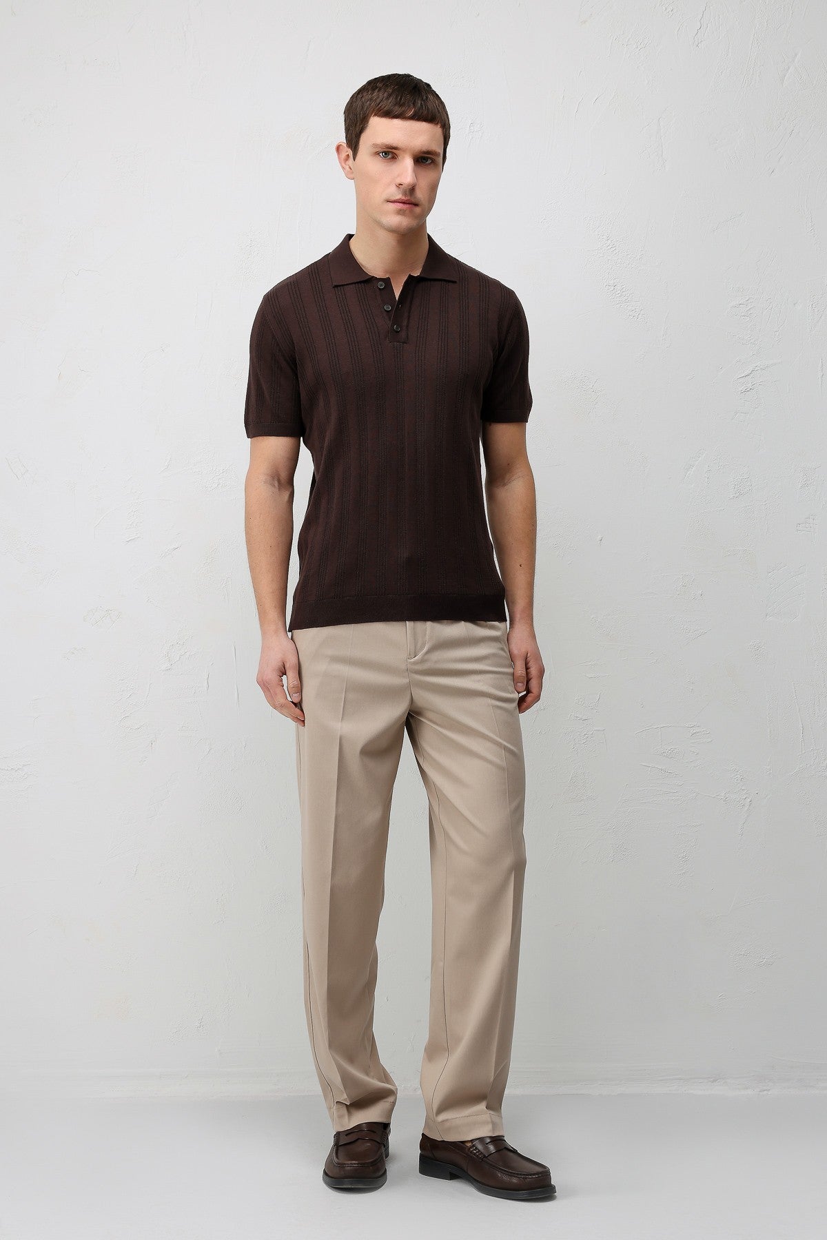 Antioch Textured Knit Men's Polo T-Shirt