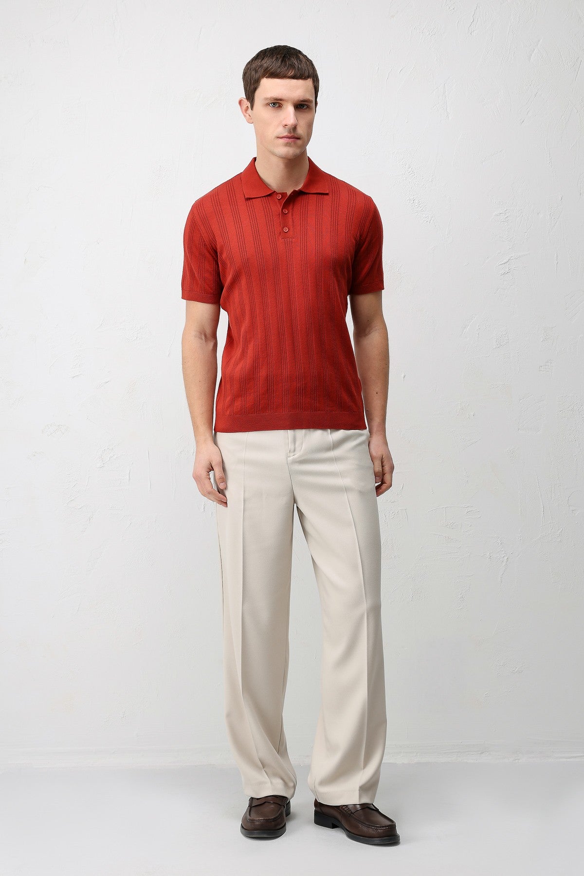 Antioch Textured Knit Men's Polo T-Shirt