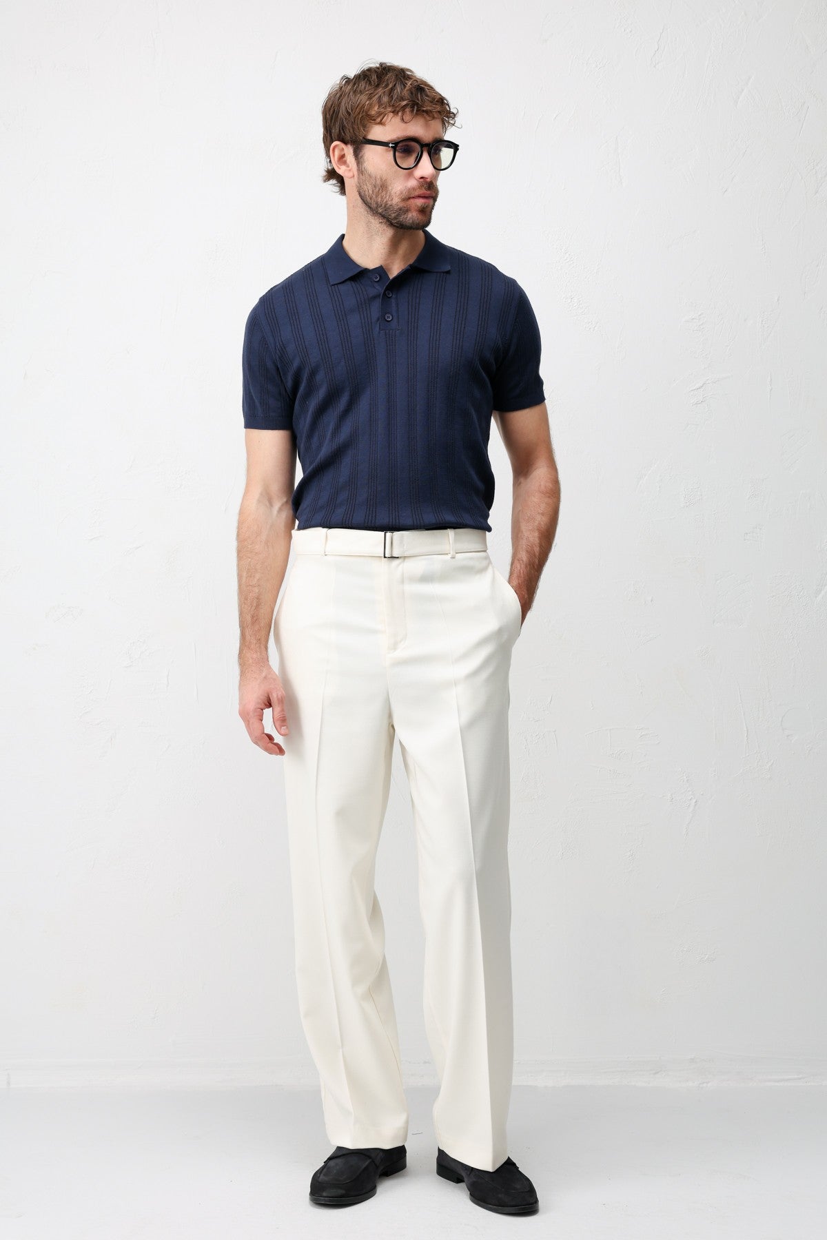 Antioch Textured Knit Men's Polo T-Shirt