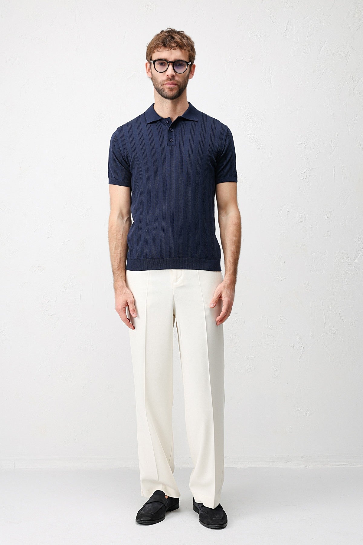 Antioch Textured Knit Men's Polo T-Shirt