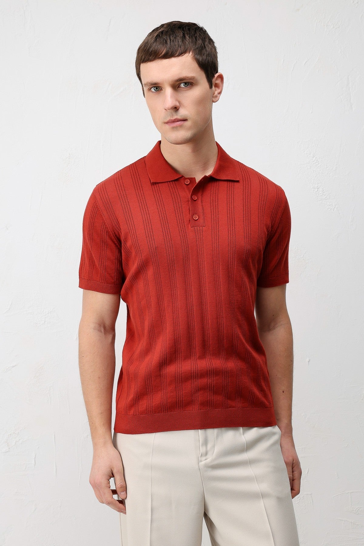 Antioch Textured Knit Men's Polo T-Shirt