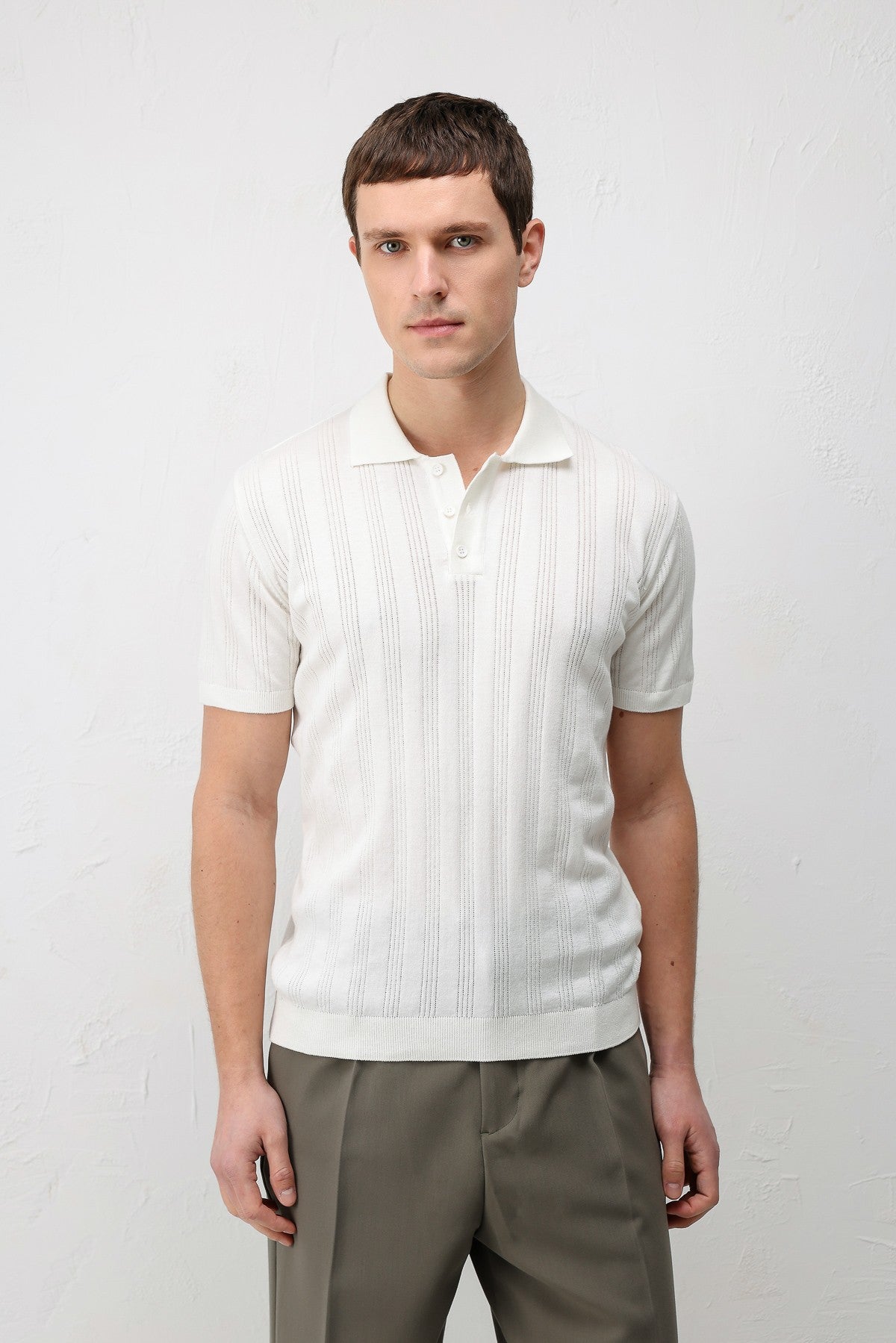 Antioch Textured Knit Men's Polo T-Shirt
