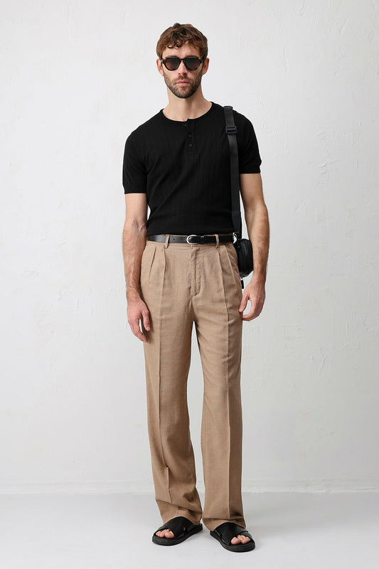 Textured Men's Knit T-Shirt