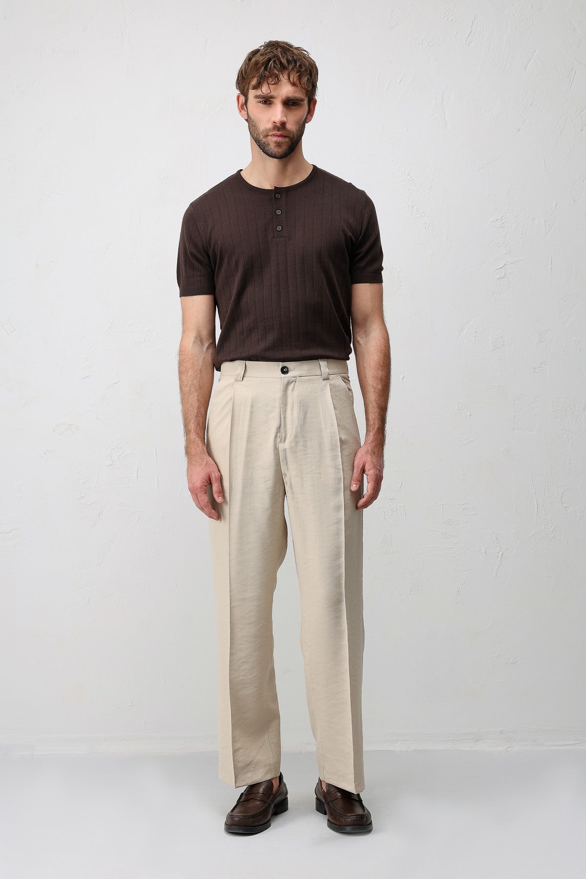 Textured Men's Knit T-Shirt