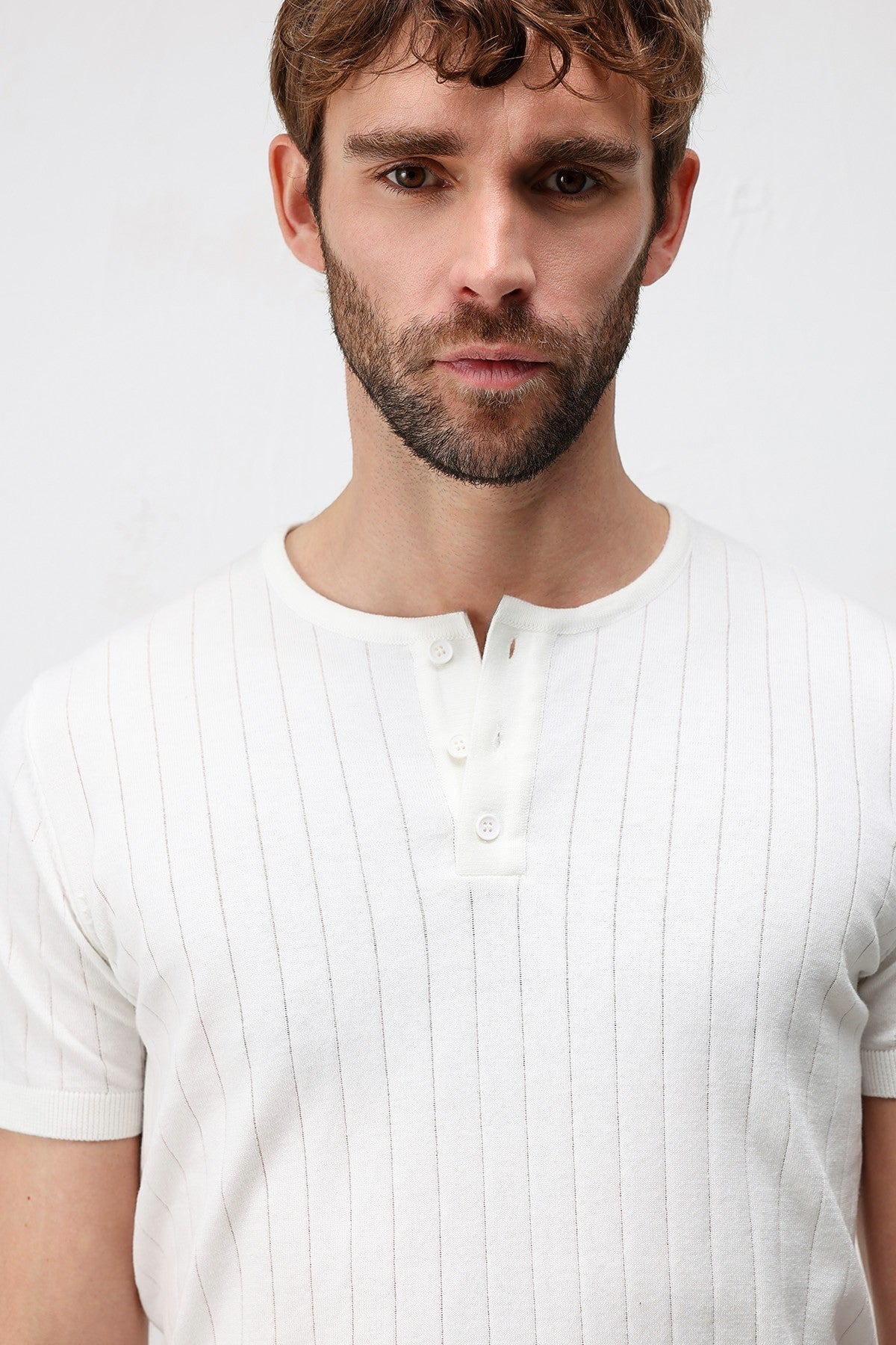 Textured Men's Knit T-Shirt