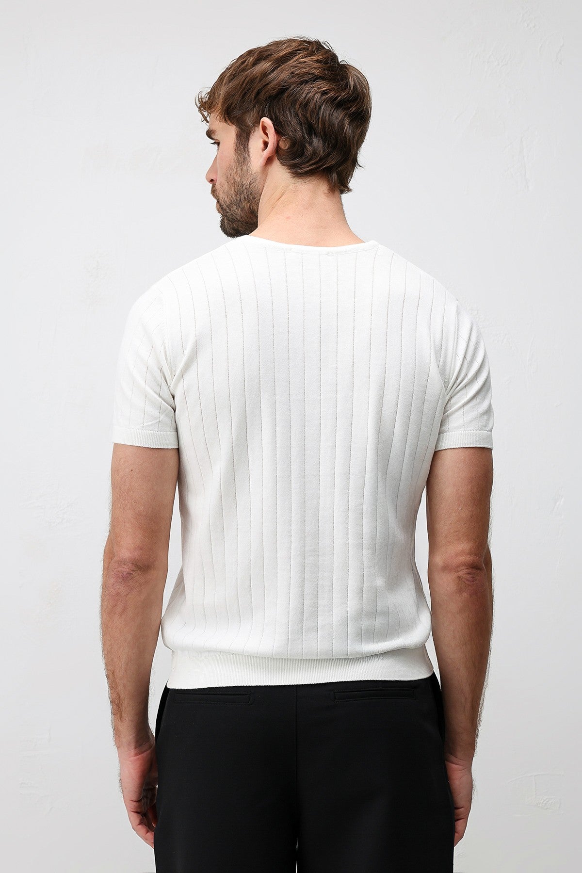 Textured Men's Knit T-Shirt