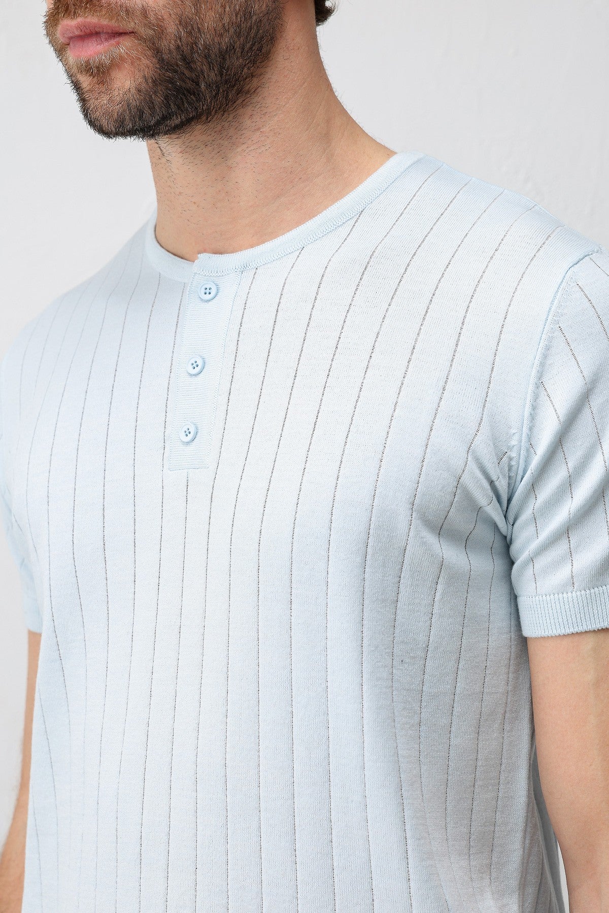 Textured Men's Knit T-Shirt