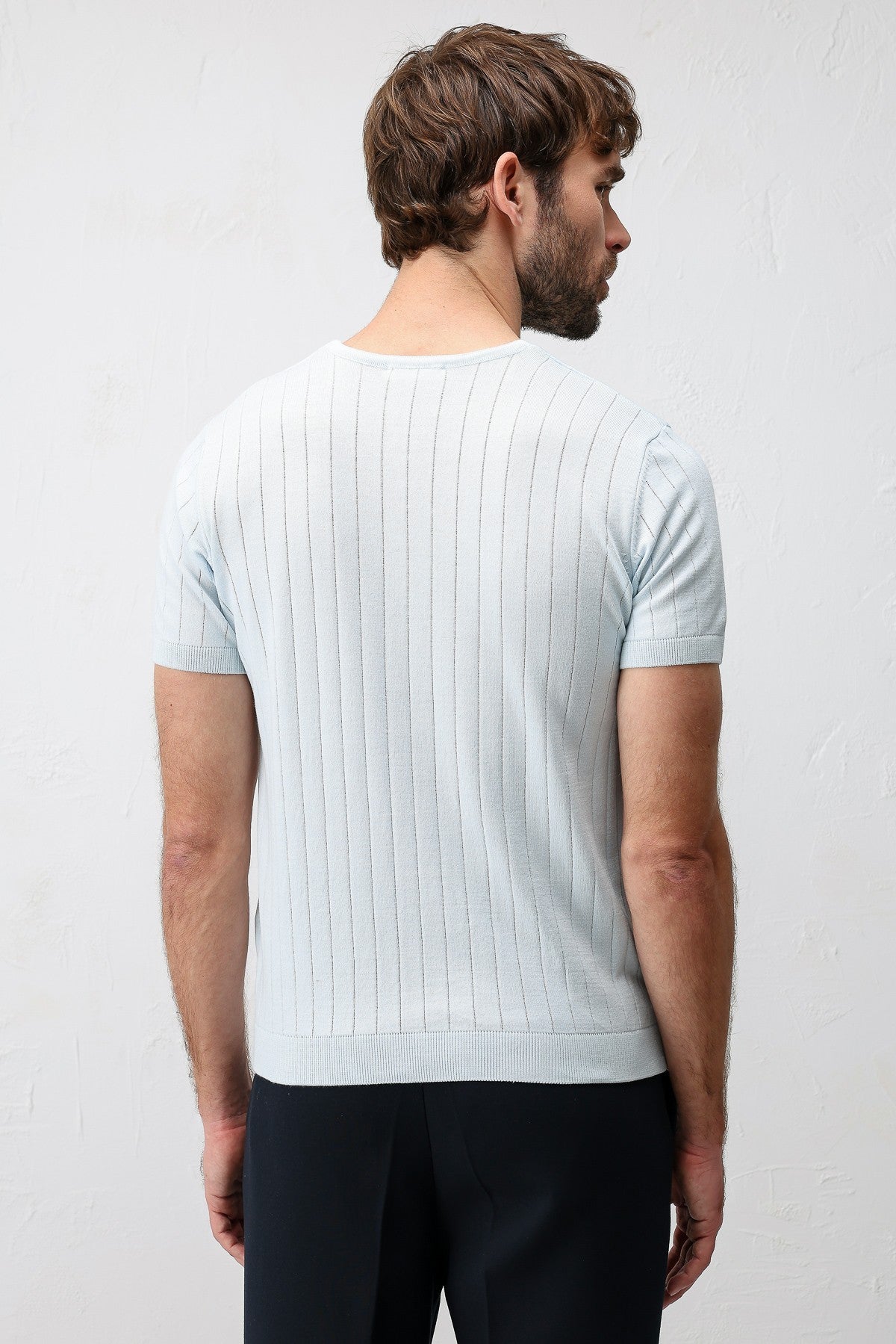 Textured Men's Knit T-Shirt