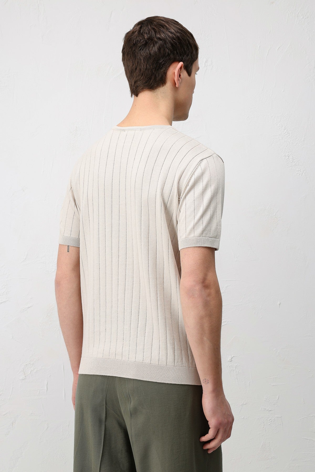 Textured Men's Knit T-Shirt