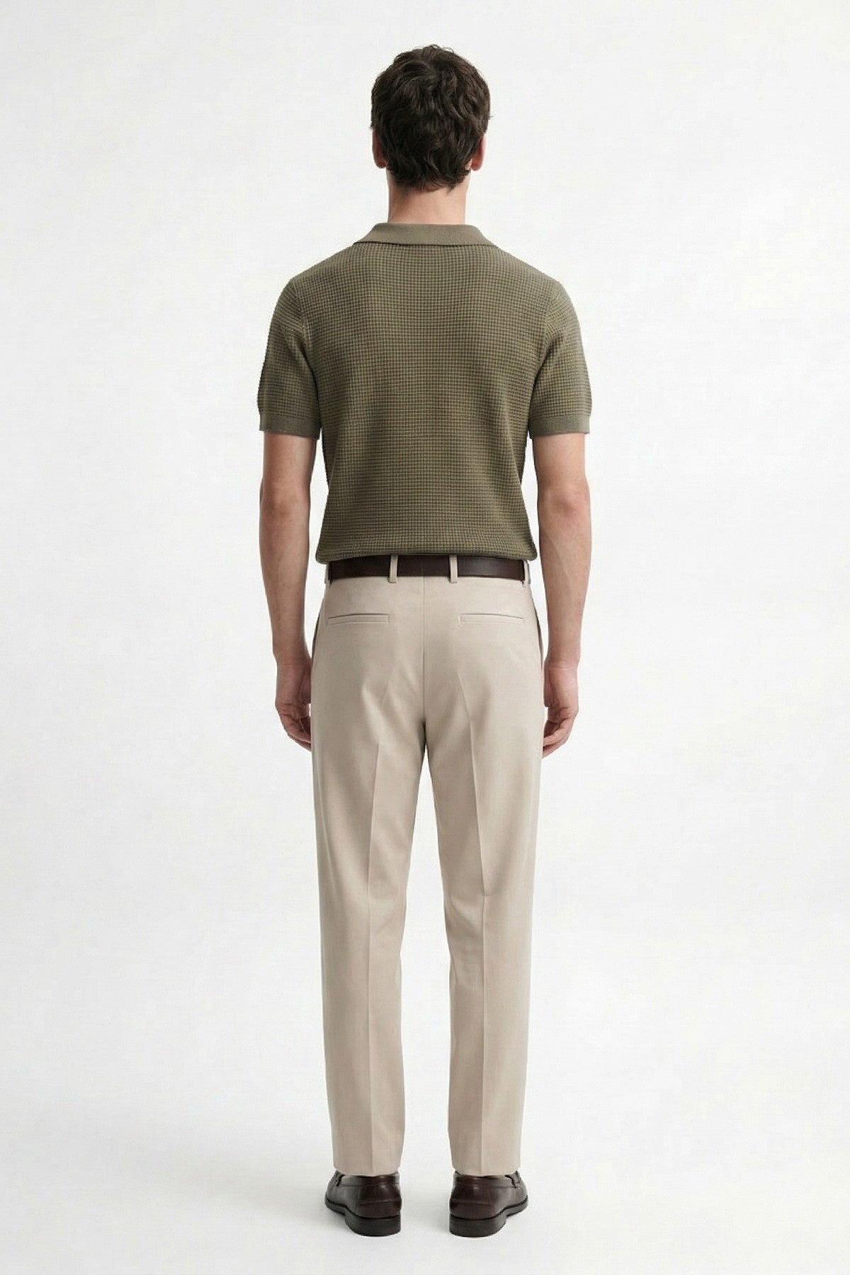 Antioch Textured Polo-Neck Men's T-Shirt