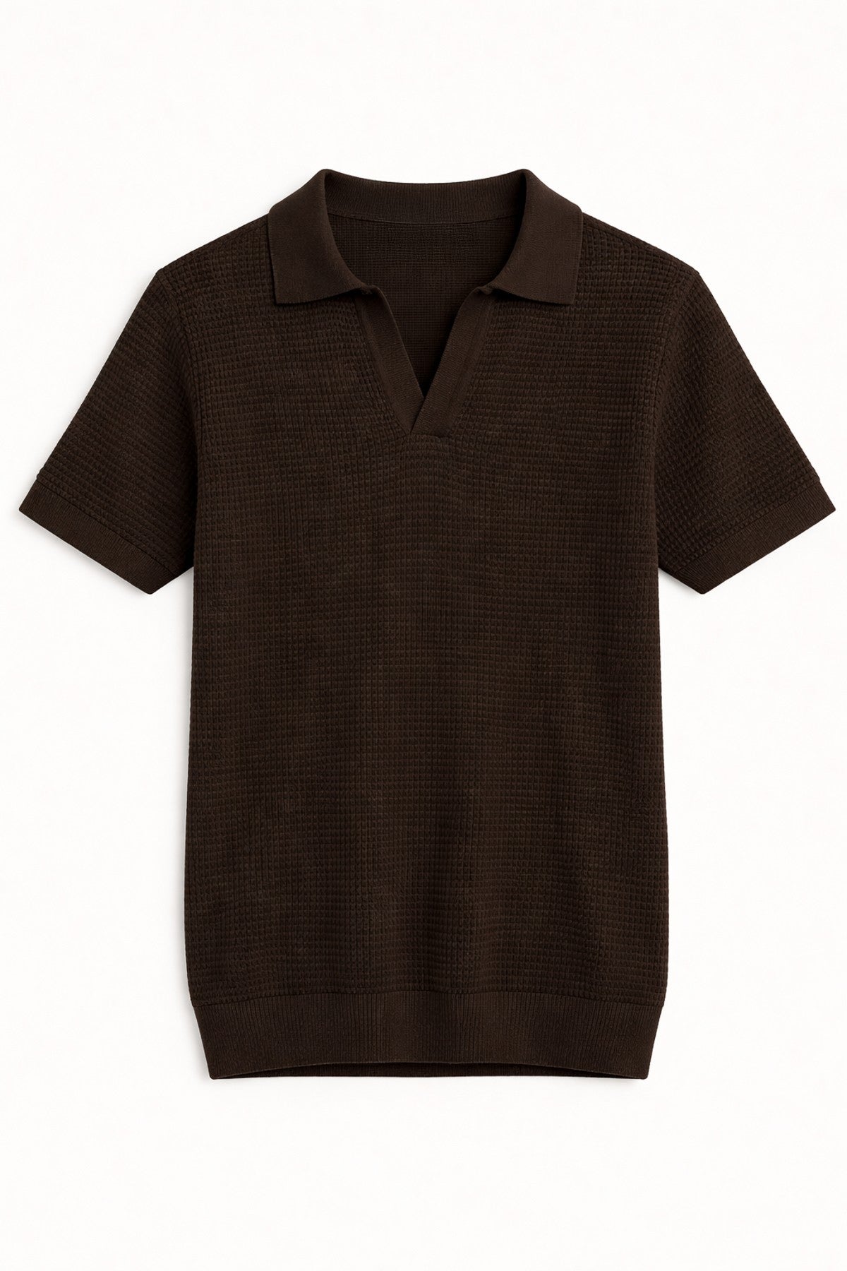 Antioch Textured Polo-Neck Men's T-Shirt