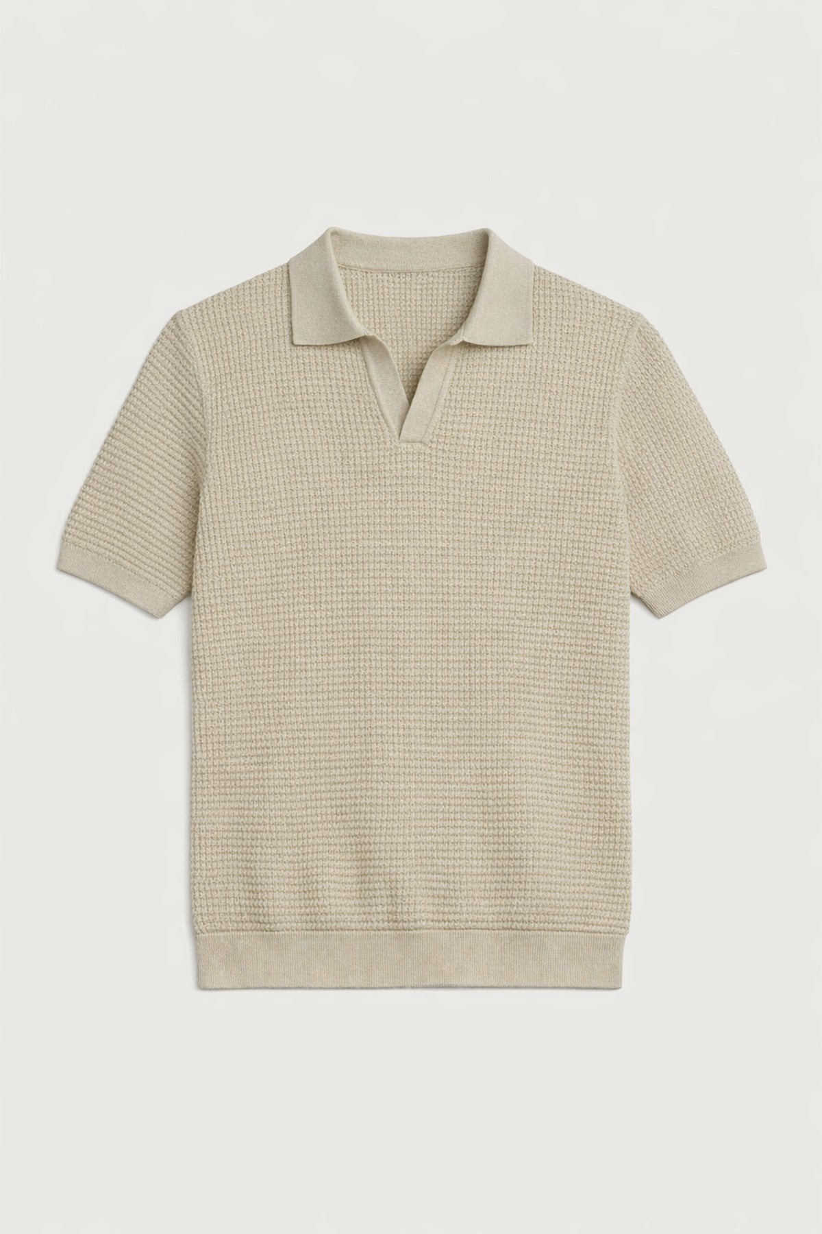 Antioch Textured Polo-Neck Men's T-Shirt