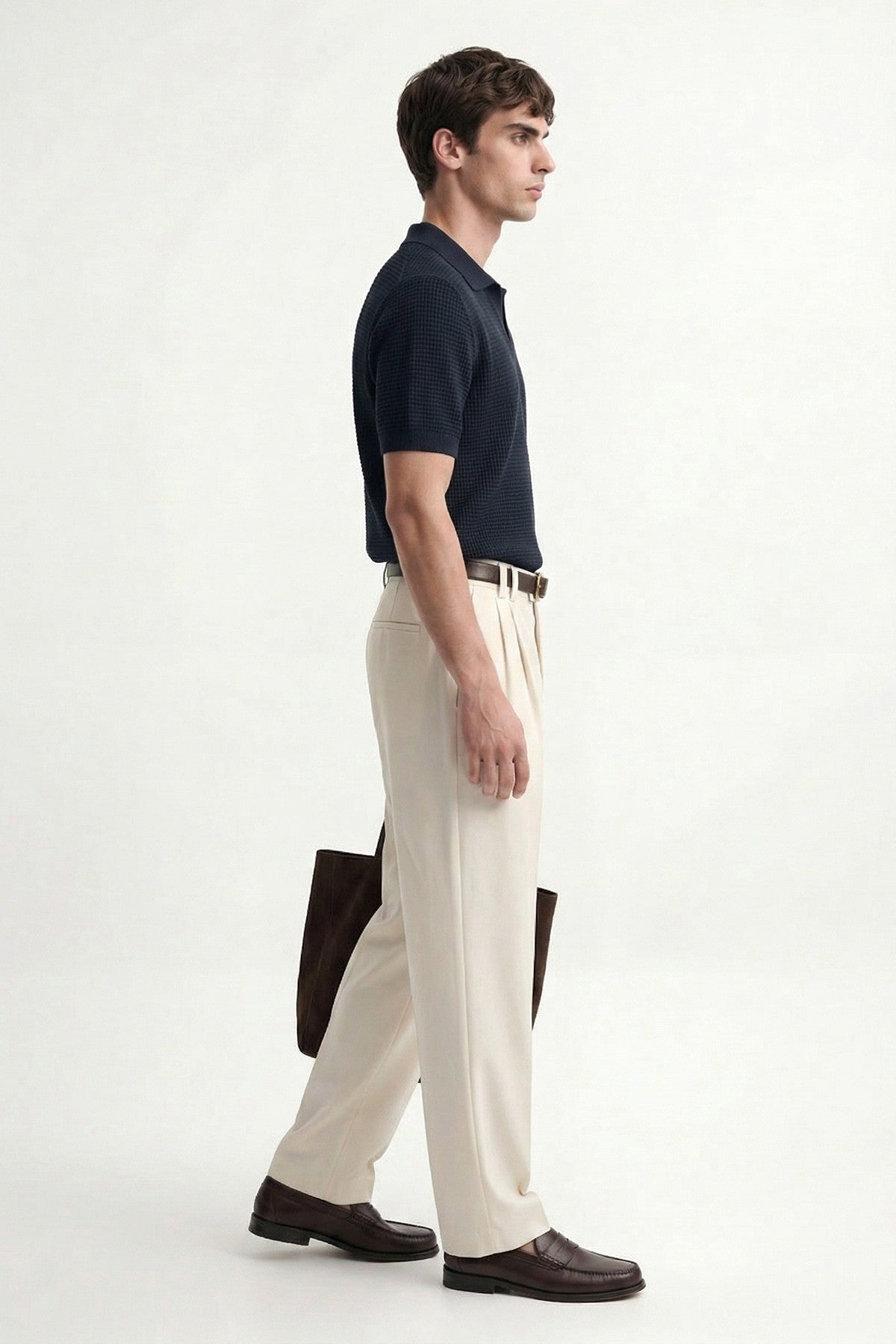 Antioch Textured Polo-Neck Men's T-Shirt
