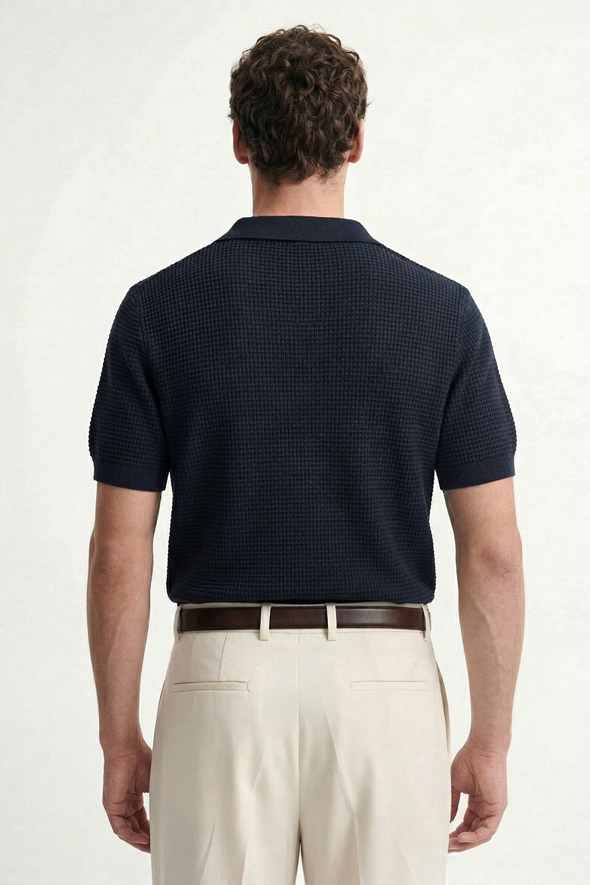 Antioch Textured Polo-Neck Men's T-Shirt