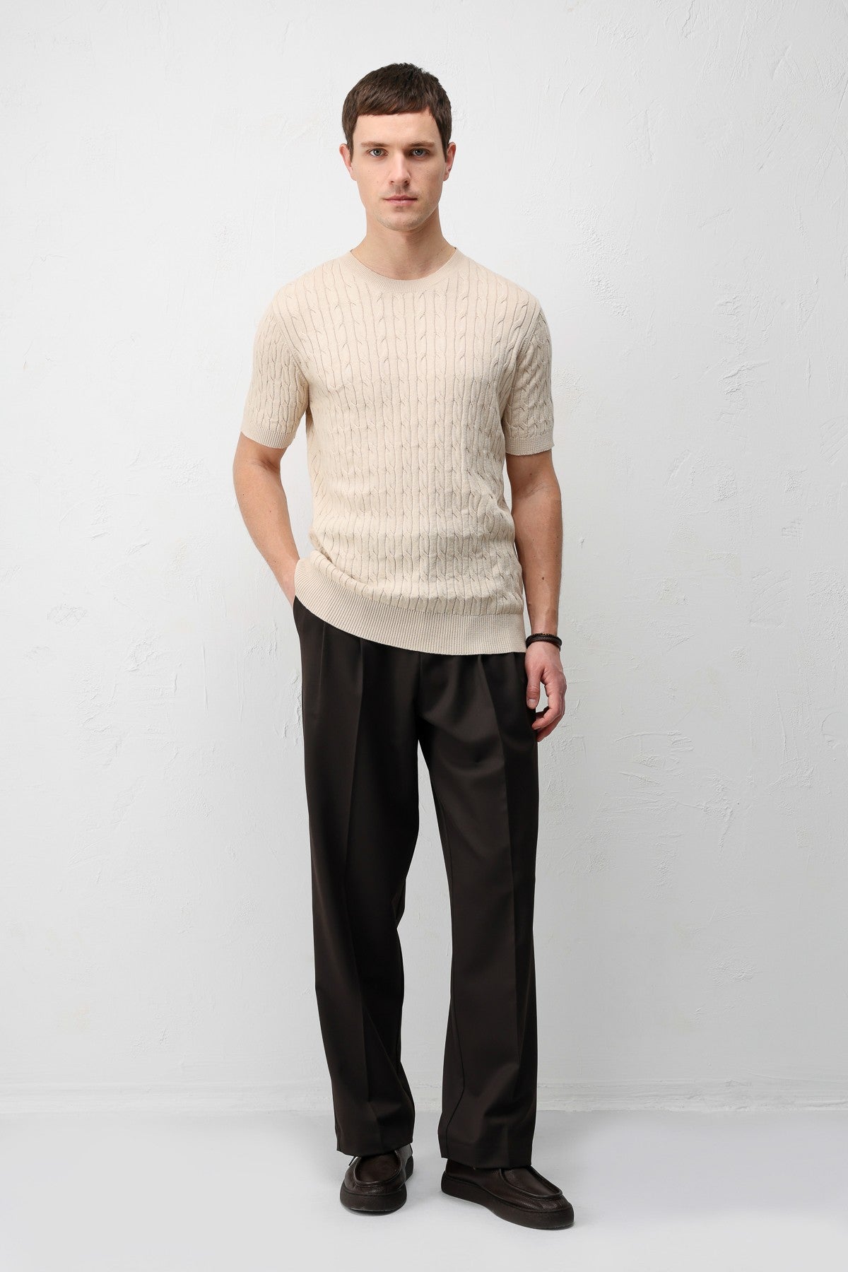 Antioch Cotton Twisted-Knit Men's Knit T-Shirt