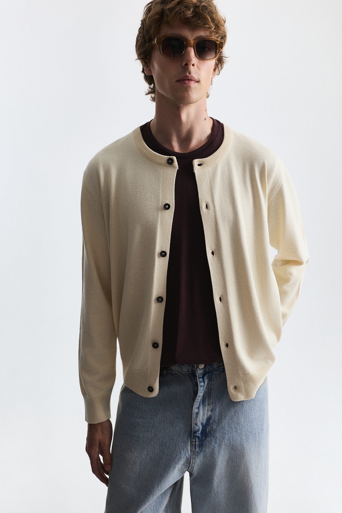 Relax Fit Knit Cardigan