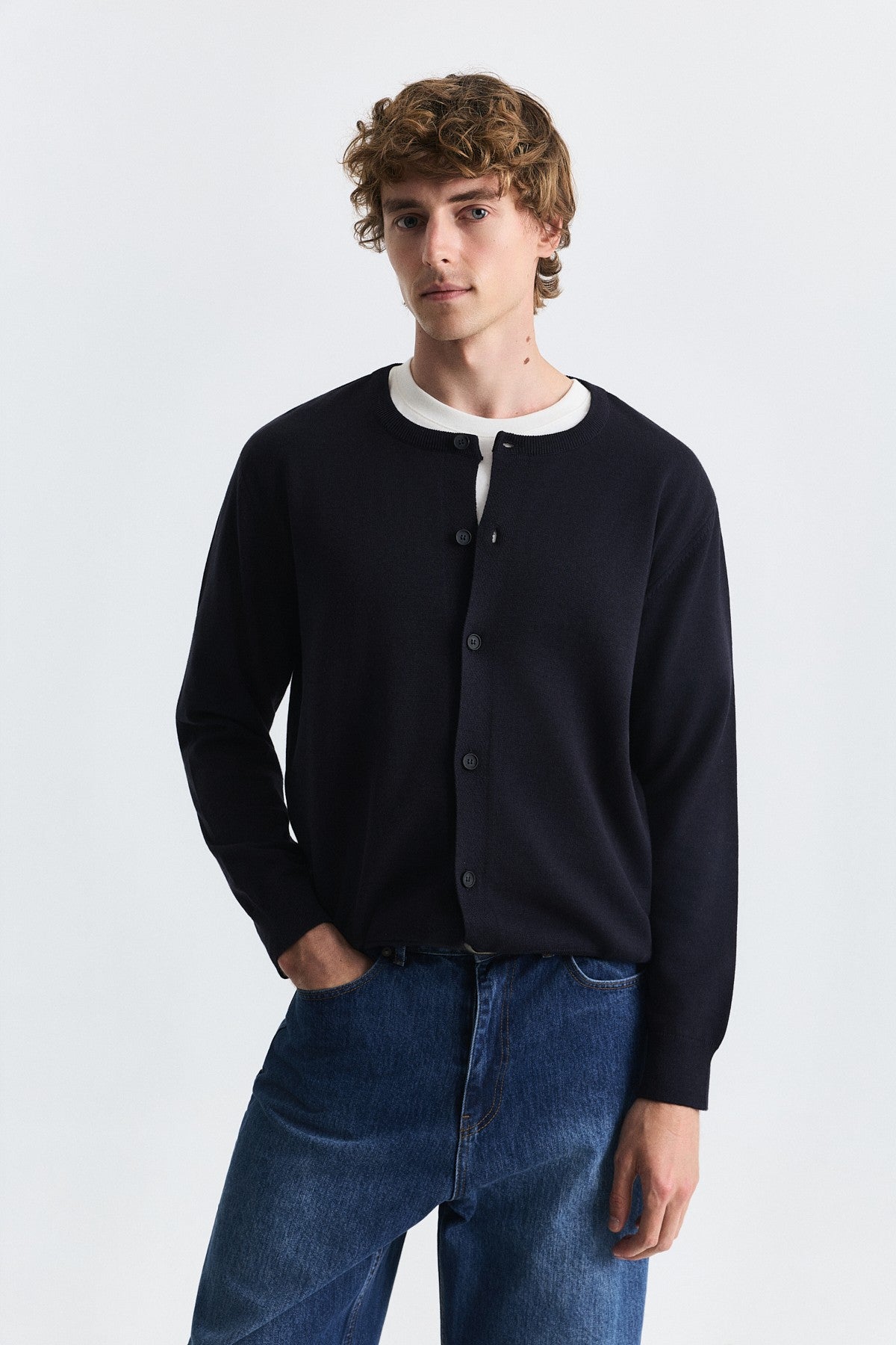Relax Fit Knit Cardigan