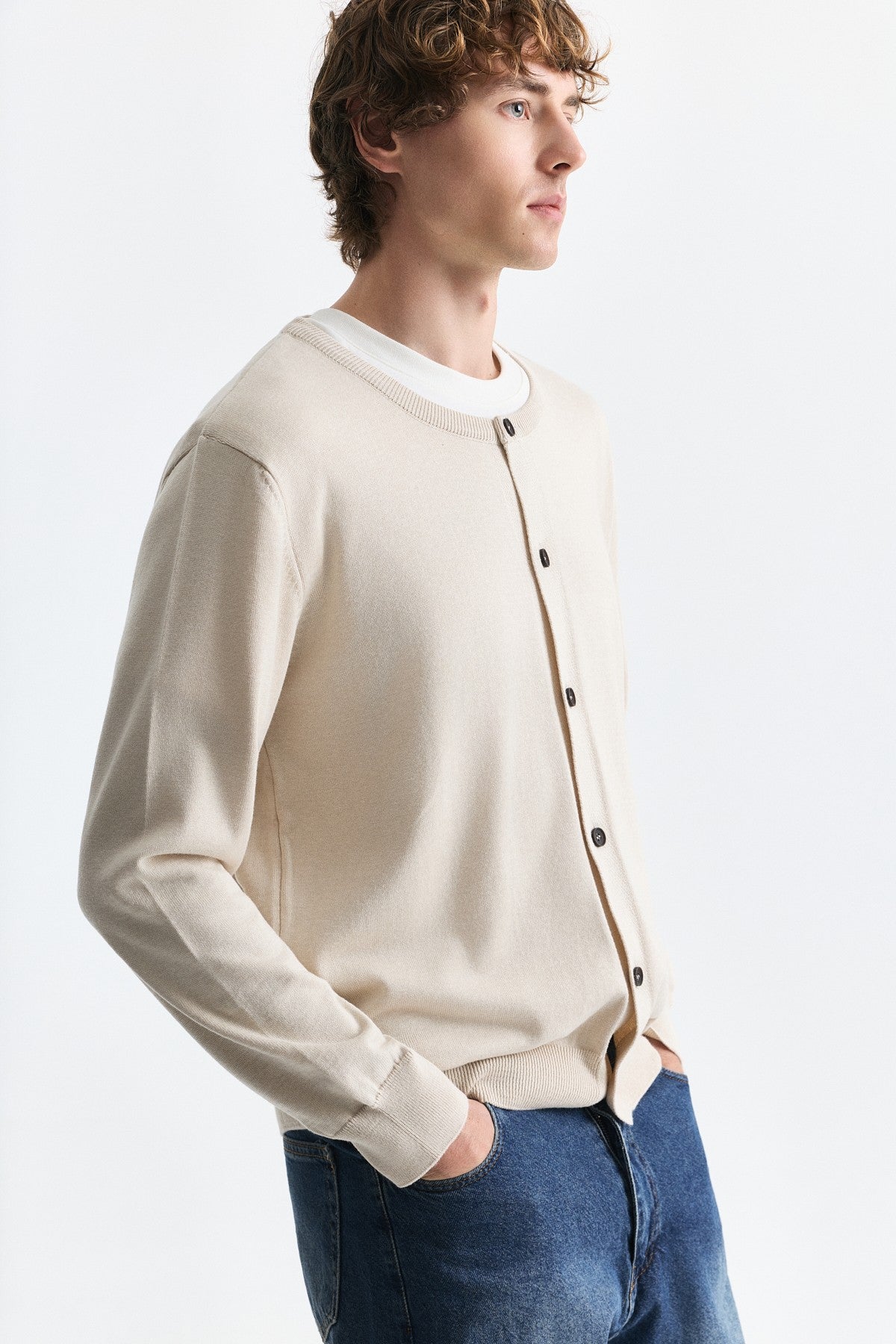 Relax Fit Knit Cardigan