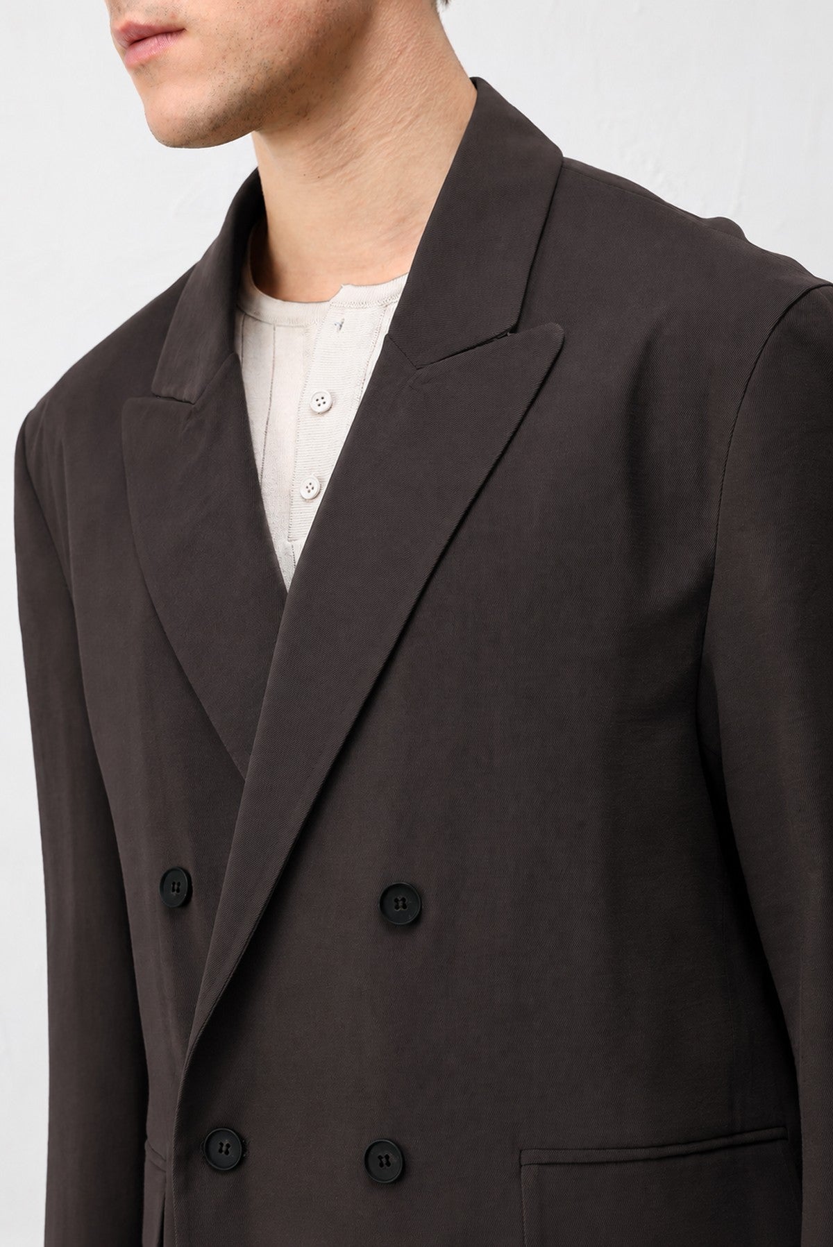Men's Relaxed-Fit Blazer Jacket in a Modal Blend