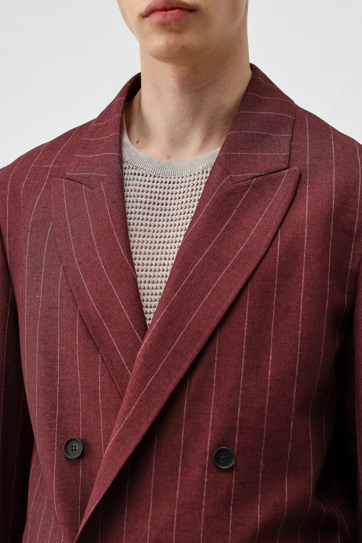 Antioch Linen-Blend Striped Men's Blazer Jacket