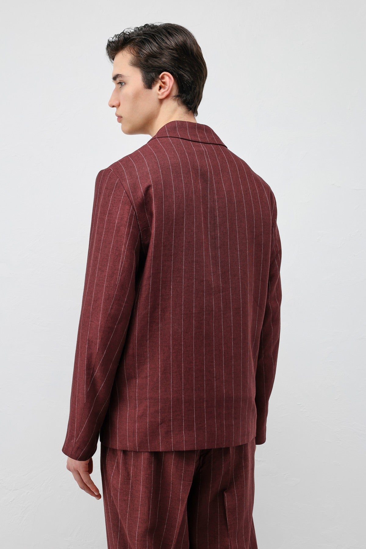 Antioch Linen-Blend Striped Men's Blazer Jacket