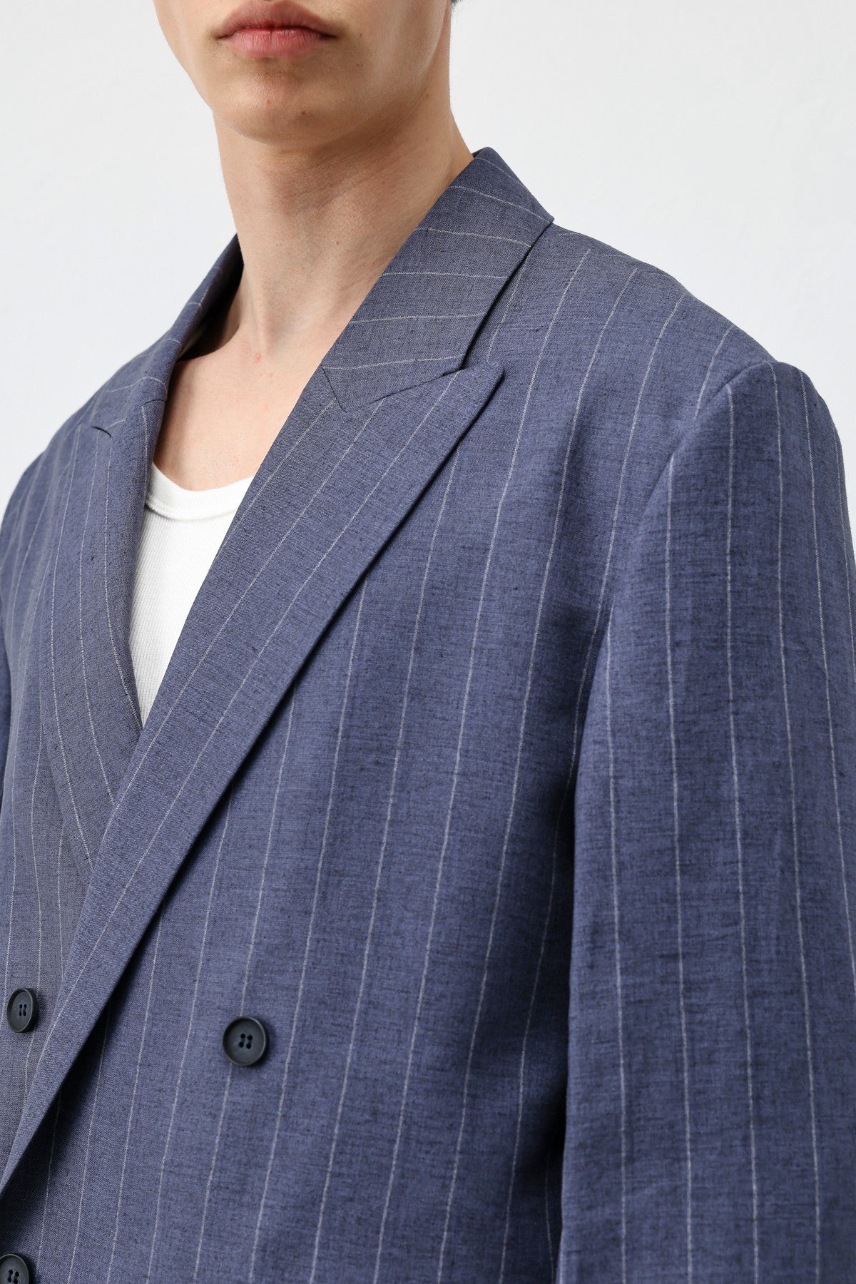 Antioch Linen-Blend Striped Men's Blazer Jacket