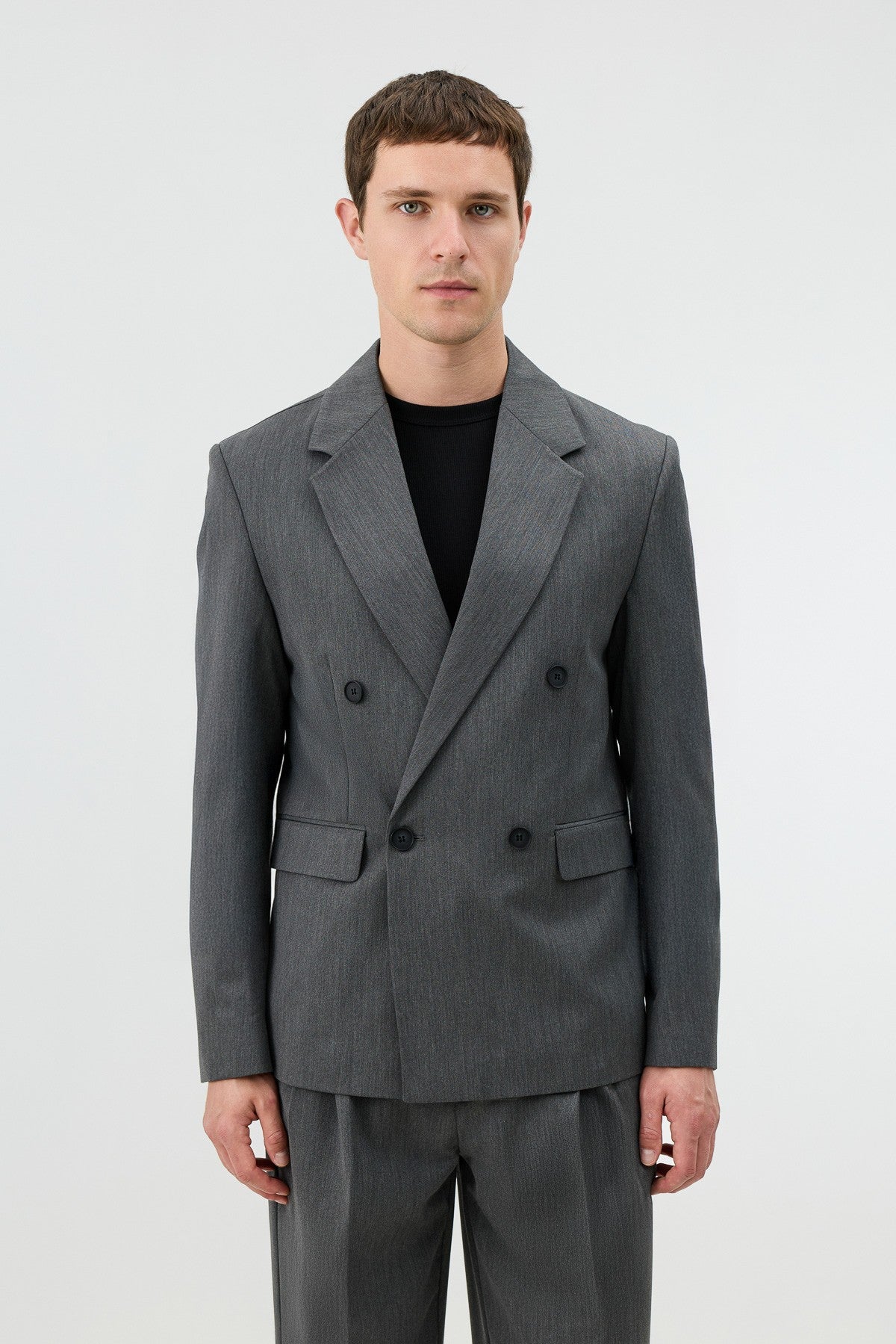 Antioch Relaxed Double-Breasted Men's Blazer Jacket