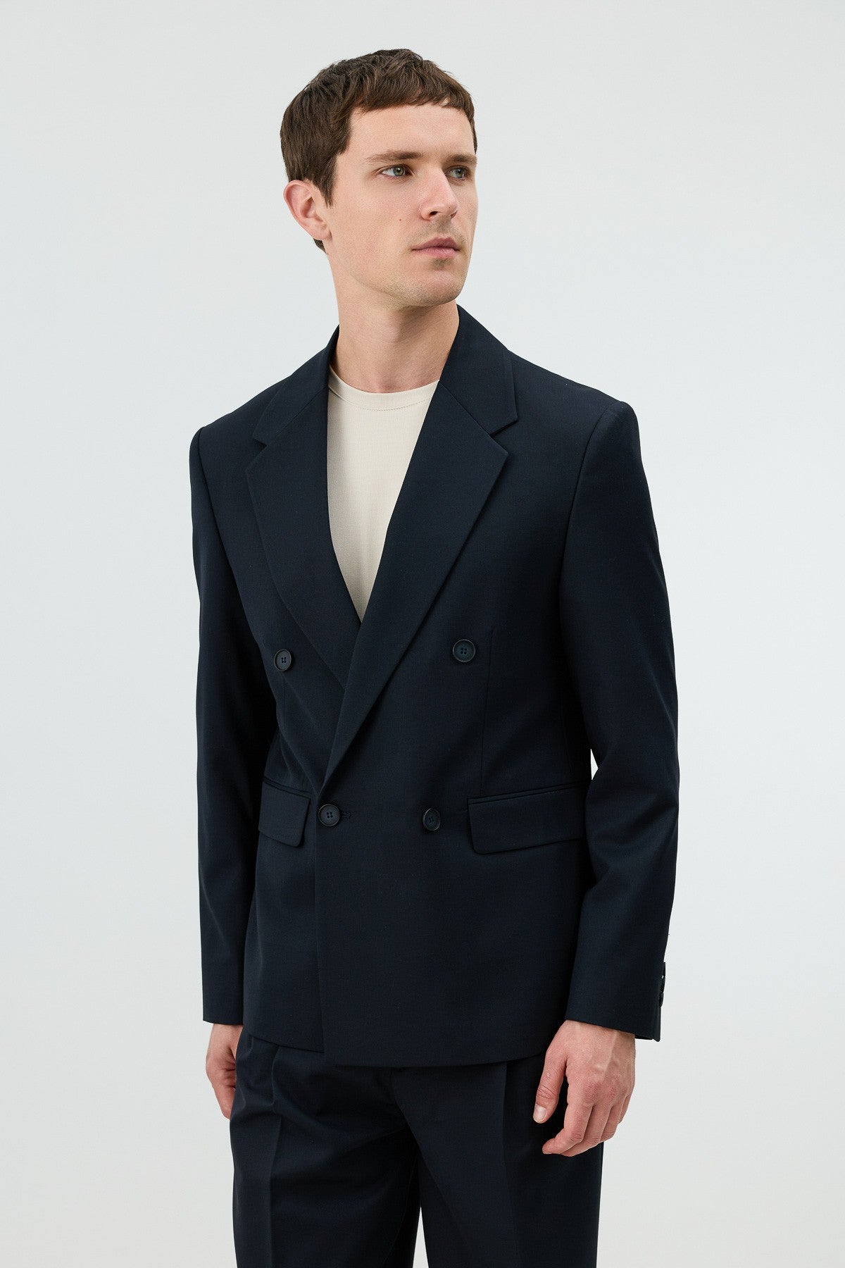 Antioch Relaxed Double-Breasted Men's Blazer Jacket